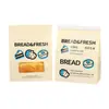 Sacos Espessados com Janela para Embalagem de Torradas para Produtos Assados, Pão, Biscoitos, Donuts, com Sacos de Papel Quadrados Auto-Selantes com Borda de Arame para Uso Comercial