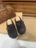 Zapatos de Exterior Cálidos de Lana Estilo Birkenstock con Suela Gruesa Slip-On para Mujer, Planos Versátiles con Pelo