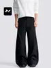 Pantalones Largos Casuales Rectos Adelgazantes con Pliegues Simples Limpios Retro para Hombre y Mujer