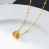 Nalan Cadena de Collares de Cuentas Flor Amor Hombre Pequeño Cintura Estrella Diamante Plata S925 Fresco Dulce Estilo Ins Y02136
