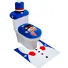 Itens em Estoque de Natal Transfronteiriços: Capa de Assento de Vaso Sanitário de Natal, Capa de Assento de Vaso Sanitário de Papai Noel e Boneco de Neve, Tapete de Piso, Capa de Caixa Acoplada, Porta-Lenços Conjunto de Três Peças