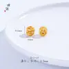 18K retención de color oro mate incrustaciones rubí sintético perla turquesa jaspe cuentas jade blanco Hetian sintético accesorios DIY pulsera