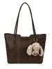 Bolsa de Mão Texturizada Feminina Estilo Coreano Nicho Nova Coleção Outono/Inverno 2025 Bolsa de Ombro/Axila Bolsa Tote Popular deste Ano