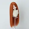 Peruca para Boneca BJD 346 Folha Luo Li Acessórios de Cabelo para Vestir Boneca Franja Longa Cabelo Longo Liso Múltiplas Cores Disponíveis