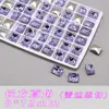 Cristales de Uñas K9 de Alta Calidad Morado Cristal Punto Inferior Vidrio Irregular Rhinestones Grandes Venta al por Mayor Deslumbrantes Cristales para Uñas con Forma de Corazón DIY