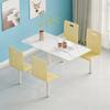 Mesa y silla de comedor de cantina, tablero de roca, fábrica, comedor, tienda de fideos unida, cafetería de comida rápida, mesa de comedor escolar