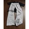 Calça Xadrez de Gaze Estilo Americano Masculina de Verão Fina com Cordão Casual Caimento Limpo Solta Versátil Calça de Perna Reta