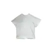 Camiseta Feminina Yuyi Estilo Minimalista Gola Redonda Manga Curta Verão Solta e Relaxada Comprimento Médio Básica M70028