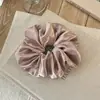 Goma de pelo satinada con strass estilo coreano, para mujeres, accesorio de alta gama para coleta baja o moño