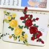 Parche de Tela Bordado con Lentejuelas de Flor Tridimensional Decoración Hecha a Mano para Ropa, Bolsos, Cheongsam, Accesorios Negros de Nuevo Estilo Chino