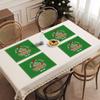 Tapete de Mesa à Prova de Óleo de Natal Toalha de Mesa Doméstica Sem Lavagem Tapete Impermeável Isolado Tapete para Mesa de Jantar da Sala de Estar Decorações de Feriado