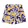 BKTSQD Estilo Pigmento Pantalones Cortos Americanos para Hombre Deportes al Aire Libre Correr Fitness Malla de Cuatro Puntos Secado Rápido Pantalones de Baloncesto