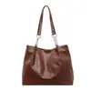 Bolsa Tote de Gran Capacidad para Viajes Diarios para Mujer 2026 Otoño Nuevo Estilo Bolso de Mano con Textura Tejida Popular Moda Bolso de Hombro Único