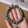 Flor flotante de Dunhuang Jade Blanco Raíz de Bodhi DIY Envejecimiento Grasa Manzana Cuentas sueltas Hombres y Mujeres Pulsera de doble anillo Pulsera Cuentas de Buda Venta al por mayor