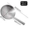 Tambor de Aceite de Acero Inoxidable Engrosado Fuga Cuchara para Freír Extra Grande Comercial Chef Cuchara Coladora de Agua para Cocina