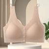 Ropa interior con hebilla delantera para embarazadas, sujetador para madres, sujetador de lactancia posparto, push-up, antiflacidez, con aros sin acero, ropa interior fina que no deja marcas.