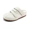 Zapatillas Casuales Blancas Adorables y Originales con Velcro y Tacón Oculto 2026 Estilo Nuevo de Primavera Punta Cerrada Slip-On Antideslizantes Versátiles Zapatos Blancos