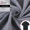 Fornecimento transfronteiriço de algodão artificial 32S fio de poliéster liso camisa de poliéster camisa de publicidade roupa esportiva sofá T-shirt tecido