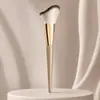 Brocha de Contorno Ondulada de Fábrica OEM Personalizada Brocha de Contorno Facial en Forma de S Brocha de Polvo de Cerdas Suaves Cangzhou Venta al Por Mayor de Brochas de Maquillaje