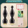 Herramienta de tres puntas Suzaku: Peine Masajeador Ocular Pequeño Flor de Loto de Palo de Rosa de Cálao, Peine Meridian, Masajeador de Puntos de Acupuntura Facial, Estirador de Tendones Faciales