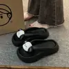 En Stock Entrega Rápida Chanclas de Eva con Sensación de Caminar Sobre las Nubes para Mujer, Moda de Verano Suela Gruesa Antideslizante Uso en Casa Lindas de Dibujos Animados Sandalias de Playa