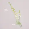 Flor de simulación delphinium jacinto ceremonia de boda salón de bodas guía fila de flores decorativa 2 horquillas arreglo floral flocado con flor hotel