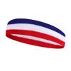 Diadema Deportiva para Exterior Estrella Colorida Anti-Sudor Banda para el Cabello Tricolor Yoga Correr Baloncesto Algodón Absorbente del Sudor Pañuelo para la Cabeza