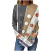 2023 Europeo y Americano Amazon otoño e invierno Nuevo suéter de camisa de manga larga estampada ropa de mujer AliExpress casual cuello redondo manga larga
