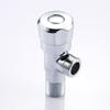 Válvula Triangular Espessa para Banheiro Latão Válvula de Desvio de Água Quente e Fria Válvula de Parada de 4 Pontos Válvula Oito Fabricante de Aquecedor de Água