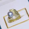 Accesorios de joyería de bricolaje S925 anillo de perla barroca de moda de plata esterlina soporte vacío anillo semiacabado soporte de anillo soporte de plata