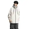 Ootd Chaqueta de una sola capa para exteriores para hombres y mujeres, Primavera y Otoño, Holgada, Cortavientos e Impermeable, Ropa de Montañismo para Parejas, Estilo de Montaña Moderno