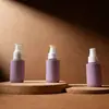 Botella de Spray de Hombro Plano de 50 ml Botella Recargable de Viaje Botella de Spray de Agente de Limpieza Botella de Spray de 50 ml Botella de Spray de Alcohol Botella de Spray Recargable de Líquido
