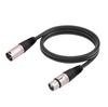 Cable de audio para micrófono cannon cannon de color con doble blindaje, carcasa metálica, XLR grande de tres núcleos, macho a hembra, totalmente balanceado