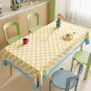 Mantel tipo crema, impermeable, a prueba de aceite, lavable, resistente al calor, tapete de mesa de PVC, nuevo modelo 2026, lujo ligero, sensación de alta gama, mantel para mesa de centro