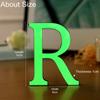 Pegatinas de pared creativas con letras en inglés de EVA luminosas 3D para decoración del hogar, novedosas y transfronterizas