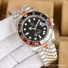 Laojia Coke Circle Relógio Greenwich Dourado Automático Mecânico Aço Inoxidável À Prova d'Água Luminoso Relógio de Negócios para Homens