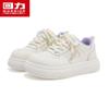 Puxar para Trás Wxy-L527C Sapatos Brancos Cadarços Coloridos Dopamina Sapatos Femininos Outono 2025 Novos Tênis Casuais (Magia