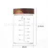 Frasco de Vidrio para Fermentación de Masa Madre Casero con Báscula Plato de Cultivo de Levadura Suministros para Hornear Pan Frasco Sellado Botella para Porcionar