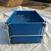 Estanque de lona cuadrado engrosado para peces, gran capacidad, ensamblable, estanque plegable para cría de koi con estructura de tubo galvanizado, tanque de almacenamiento de agua