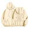 Suéter con forro polar para mujer, sudadera con capucha estampada con letras lisas y bolsillo tipo canguro, con cordón ajustable, muy vendido en el extranjero