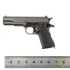 1:Modelo de aleación 2.05 Colt M1911 de juguete finamente elaborado con eyección de casquillos y características de desmontaje, no capaz de disparar