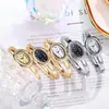 Nuevo Pulsera de Bañera Incrustada de Diamantes Reloj para Mujer, Elegante Reloj Ovalado con Escala Romana para Mujer, Reloj de Cuarzo