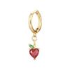 Pendientes Colgantes de Zirconia de Colores Estilo Ins Transfronterizo Europeo y Americano Serie Fruta Cereza Pendientes para Mujer Venta al por Mayor