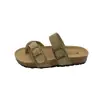 Sandálias Slip-On Estilo Birkenstock com Solado Grosso para Mulheres, Novo Modelo Verão 2026 com Tira de Fivela, Sandálias Romanas de Praia