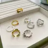 Nuevo Anillo Iris de Diamante de Alto Carbono con Patrón de Hierba Tang Estilo Chino Apertura para Mujer Diseño de Nicho Sentido del Diseño Anillo de Bambú