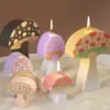 Molde de Vela de Cogumelo de Resina Grande, Médio e Pequeno Gotas de Cristal DIY Estéreo Páscoa Ornamentos de Gesso Cogumelo
