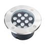 Foco empotrable cuadrado de acero inoxidable para exteriores, resistente al agua, de alto brillo, LED, para empotrar en el suelo