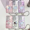 Funda para Teléfono Samsung S25 Ultra Cubierta Protectora para iPhone 17 A56 Adecuado para A16 Espejo de Letra Pulsera Película para Lente