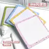 Elegantes y atractivas notas adhesivas color crema con salpicaduras de tinta para planificación de estudios y toma de notas, notas adhesivas escribibles