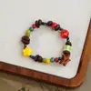 Pulsera DIY Estilo Vintage de Granos de Café Naturales Premium, Imprescindible para Puestos de Cafeterías, Pulsera con Aroma Fuerte de Huella de Gato al por Mayor